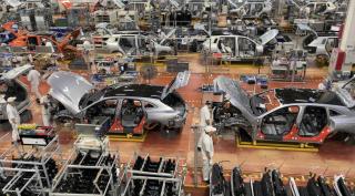 GUANGZHOU, 06 July 2026 - A car assembly line at the Guangzhou Automobile Group (GAC) car company. GAC is China’s state-owned automaker. Which manufactures vehicles under its own marques (GAC Motor and AION) and operates highly successful joint ventures with Honda and Toyota. With global reach across 86 regions, it is rapidly expanding into EVs and international production. (Photo by: Isabel Bento) NAMPA