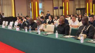  CHENGDU, 08 July 2026 - Minister of Industries, Mines and Energy Modestus Amutse, Chief Executive Officer of the Namibia Airports Company Bisey Uirab and Member of Parliament Efraim Nekongo were among other members of the business delegation who attended the Namibia-China business networking forum in Chengdu on Wednesday. The meeting is part of President Netumbo Nandi-Ndaitwah’s first international state visit to China. (Photo: Isabel Bento) NAMPA 