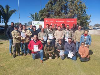 WINDHOEK, 08 July 2026 - Various farmers pictured after attending Bank Windhoek livestock management training for farmers. (Photo: Contributed) 
