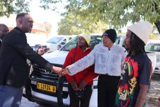 OSHAKATI, 14 July 2026 - Oshana Regial Governor, Hofni Iipinge on Monday at the Regional Council during the arrival of some Namibians who were repatriated from South Africa. ((photo: Ester Hakaala) NAMPA