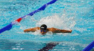 GLASGOW, 25 July 2026 - Jose Canjulo of Team Namibia while in action in the men's 200m Backstroke heats at the Toll Cross Swimming Centre on day two  of The Glasgow 2026 Commonwealth Games. (Photo: Hesron Kapanga) NAMPA