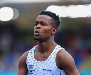 GLASGOW, 26 July 2026 – Namibia’s sprinter Charley Matundu in action during the 100 metres heats at the Commonwealth Games in Glasgow, Scotland. (Photo: Hesron Kapanga) NAMPA