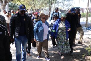 ETOSHA, 29 July 2026 - Vice President, Lucia Witbooi (middle) tours the Ombika location inside the Etosha National Park on Wednesday morning at the Okaukuejo gate. She was accompanied by a high level delegation of Oshana Governor Hofni Iipinge; Deputy Minister in the Office of the Vice President, Moses Khumub; Minister of Environment, Forestry and Tourism, Indileni Daniel; Minister of Education, Innovation, Youth, Sport, Arts and Culture, Sanet Steenkamp; Deputy Minister of Gender Equality and Child Welfare, Linda Mbwale; Governor of Kunene, Vipuakuje Muharukua; Outjo Constituency Councillor, Cleophas Gaingob and Uuvudhiya Constituency Councillor, Timotheus Shivute. (Photo by: Mulisa Simiyasa) NAMPA