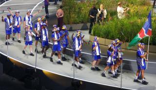 GLASGOW, 23 July 2026 - Team Namibia pictured during the opening ceremony of the Glasgow 2026 Commonwealth Games. (Photo: Hesron Kapanga) NAMPA