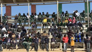 HENTIES BAY, 05 August 2026 - Learners and residents of Henties Bay attending the World Day Against Human Trafficking at the town. (Photo by: Isabel Bento) NAMPA 
