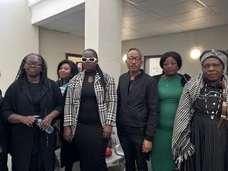 Windhoek, 06 August 2026- Family members of the late Marentha Geingos at the sentencing of her killer, Patrick Geingob. (Photo by Eba Kandovazu). NAMPA