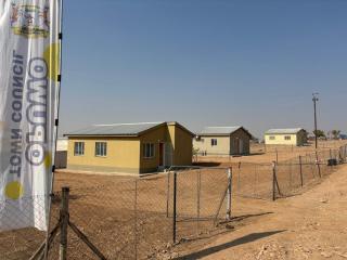 OPUWO, 06 August 2026 - Some of the 24 completed Mass Housing Development Programme houses handed over to beneficiaries in Opuwo, Kunene Region, on Thursday. (Photo: Kaviveterue Virere) NAMPA 