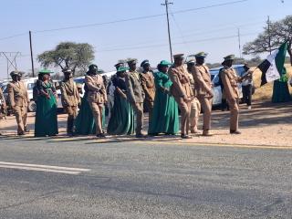 GOBABIS, 08 August 2026 - Ovambanderu community flocked for the unveiling ceremony of Chief Munjuku II Nguvauva Military Base in Gobabis (Photo: Zebaldt Ngaruka) NAMPA 