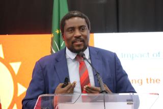 WINDHOEK, 10 August 2026 - Vice-Chancellor of the University of Namibia, Kenneth Matengu pictured at the official launch of the REALTEST Project. (Photo: Edward Tenete) NAMPA