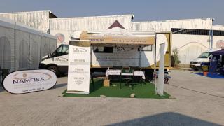 ONGWEDIVA, 26 August 2026 - The Namibia Financial Institutions Supervisory Authority (NAMFISA) mobile office at the 25th edition of the Ongwediva Annual Trade Fair. (Photo: Ali Negumbo) NAMPA