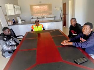 KATIMA MULILO, 03 September 2026 - Some of the Katima Mulilo Security Services employees whom Nampa found at the NAPUSAWU offices here enquiring about their remuneration.

(Photo: Michael Mutonga Liswaniso) NAMPA 