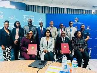 WINDHOEK, 03 September 2026 - Representatives from MVA Fund and the Ministry of Health and Social Services at the MoU signing. (Photo: Contributed) 