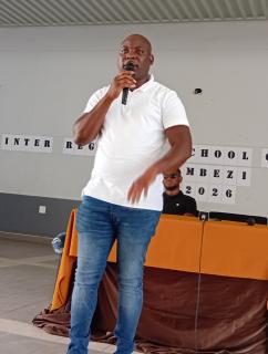 KATIMA MULILO, 11 September 2026 – Katima Mulilo Mayor Kabende Kabende has urged Caprivi Senior Secondary School (CSSS) learners to refrain from vandalism and take their upcoming examinations seriously. He spoke as a motivational speaker alongside musical sensation Mushe Musomi (popularly known as DJ Vuyo) and social worker Hizen Simasiku on Friday in a packed school hall.

(Photo: Michael Mutonga Liswaniso)
