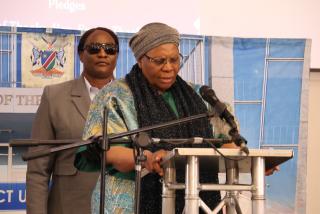 President Netumbo Nandi-Ndaitwah attended a fundraising gala dinner in support of Cuba at the Nampower Convention Centre in Windhoek on Wednesday. (Photo by: Uakutura Kambaekua) NAMPA.