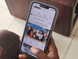 WINDHOEK, 18 September 2026 - A person using a cellphone. (Photo: Molly Weyulu) NAMPA
