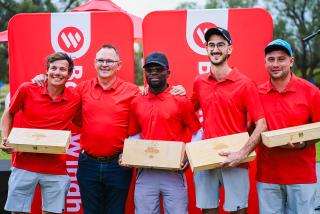 WINDHOEK, 23 September 2026 - Wico Coetzee, Leon Koch (Bank Windhoek), Ruben Malakia, Hannes Burger, Jandre Cornelissen. (Photo: Contributed) 