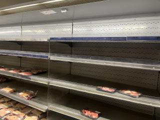 WINDHOEK, 25 September 2026 - Meat shelves across Windhoek ran empty on Friday, a day after government suspended the movement and marketing of cloven-hoofed animals nationwide following confirmation of Foot and Mouth Disease (FMD) in the Karasburg area of the //Kharas Region.

(Photo by: Justina Shuumbwa
