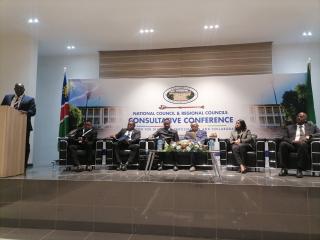 OTJIWARONGO, 29 September 2026 - The third National Council and regional constituency councillors on Tuesday morning at Otjiwarongo attending a four-day consultative conference. (Photo by: Mulisa Simiyasa) NAMPA