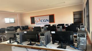 SWAKOPMUND, 07 November 2024 - Computers donated to the Matutura Secondary School by the Swakop Uranium mine through their foundation, which is its corporate responsibility organisation. (Photo by: Isabel Bento) NAMPA 