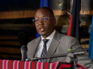 OPUWO, 30 September 2026- Kunene Governor Vipuakuje Muharukua delivers remarks during the Namibia-Germany Development Cooperation Consultations at Opuwo Country Lodge on Tuesday. (Photo: Kaviveterue Virere) NAMPA 