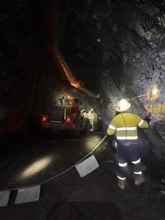 KARIBIB, 02 October 2026 - Underground mining activities at Navachab Gold Mine. (Photo by: Eba Kandovazu) NAMPA