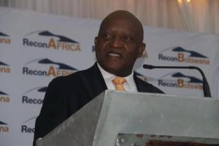 RUNDU, 03 October 2026 - Prime Minister Elijah Ngurare speaking during the ninth Rundu Town Council fundraising gala dinner on Saturday. (Photo by: Sawi Hausiku) NAMPA 