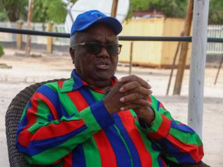 OKANGHUDI, 11 February 2025 - Former President Hifikepunye Pohamba pictured at his village home in Okanghudi, located in the Ondobe Constituency of the Ohangwena Region in Northern Namibia. (Photo: Hesron Kapanga) NAMPA