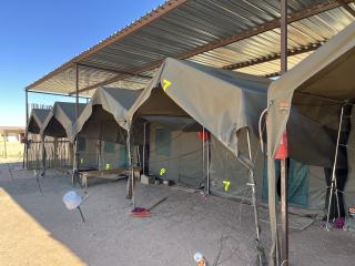 WINDHOEK, 23 October 2026 - NWR staff tents in the Sesriem area in the Hardap Region. (Photo by: Justina Shuumbwa) NAMPA 