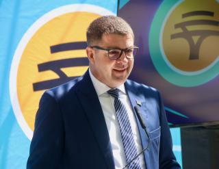 WINDHOEK, 27 October 2026 - Minister of Education, Youth, Sport, Arts and Culture Dino Ballotti pictured during the official launch of the Women’s Super League in Windhoek. (Photo by: Hesron Kapanga) NAMPA