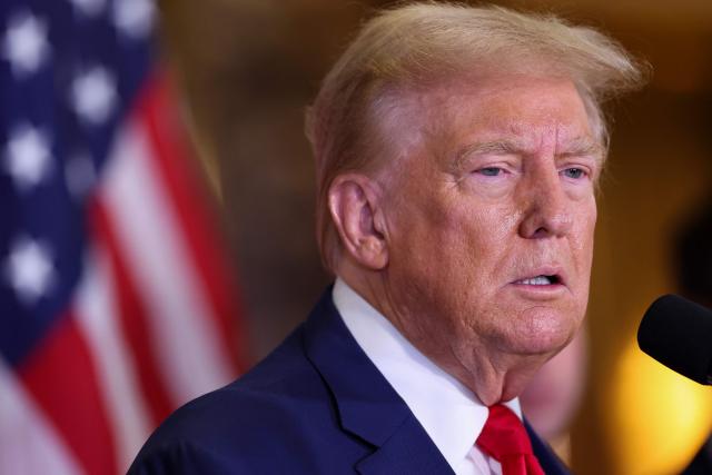 US former President and Republican presidential candidate Donald Trump speaks during a press conference at Trump Tower in New York City on September 6, 2024. (Photo by CHARLY TRIBALLEAU / AFP)