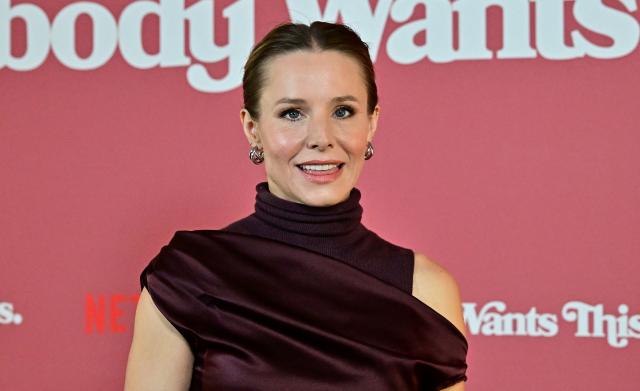 Actress Kristen Bell arrives at Netflix’s "Nobody Wants This" photocall in Los Angeles, California, on September 18, 2024. (Photo by Frederic J. BROWN / AFP)