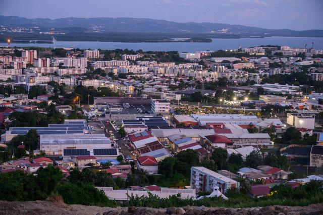 A general view shows the city of Fort-de-France in Martinique on September 20, 2024. Officials in the French Caribbean island of Martinique say on September 17, 2024 at least six police officers have been injured by gunfire during violent protests over the high cost of living. Martinique has seen similar protests in recent years, many of them fueled by anger over what demonstrators say is economic, social and racial inequality. (Photo by Ed JONES / AFP)