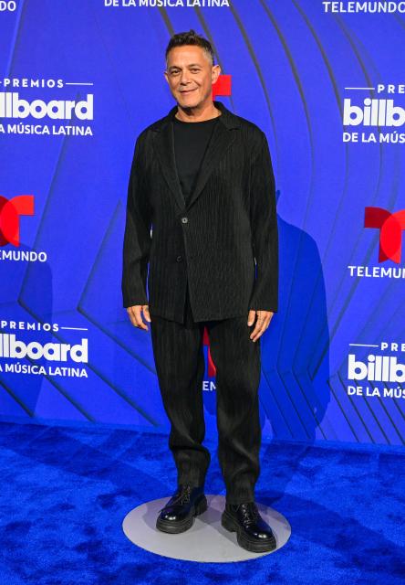 Spanish musician Alejandro Sanz attends the 2024 Billboard Latin Music Awards at the Fillmore Miami Beach at Jackie Gleason Theater in Miami Beach, Florida, October 17, 2024. (Photo by Giorgio VIERA / AFP)