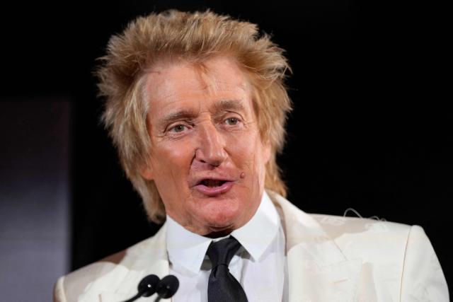 (FILES) British singer Rod Stewart speaks as he presents the Teaching award during the King’s Foundation charity awards at St James' Palace, in central London, on June 11, 2024. British rock singer Rod Stewart will celebrate his 80th birthday on January 10, 2025. (Photo by Kirsty Wigglesworth / POOL / AFP)