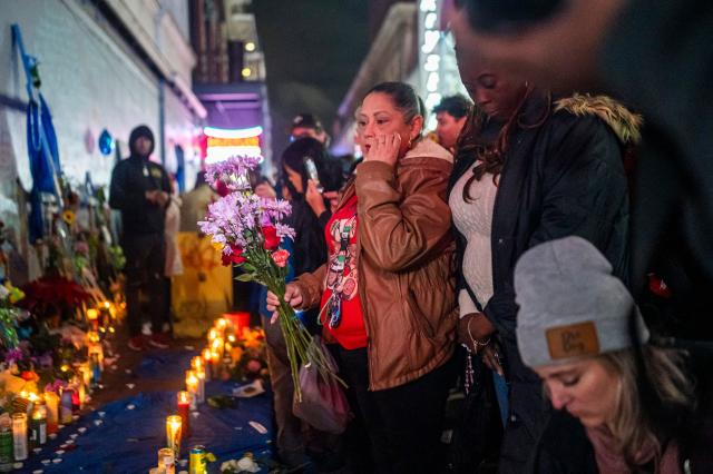 Mourners hold a vigil on Bourbon Street for the victims of the January 1 terrorist attack in New Orleans, Louisiana, on January 4, 2025. At least 15 people were killed and 30 injured on January 1 when a vehicle plowed overnight into a New Year's crowd in the heart of the thriving New Orleans tourist district, authorities in the southern US city said. (Photo by Emily KASK / AFP)