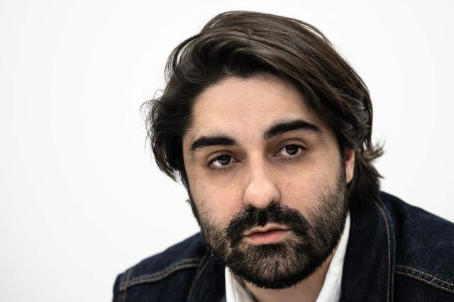 (FILES) French journalist of the online newspaper Mediapart Fabrice Arfi speaks during a press conference at the office of investigative website Mediapart in Paris on February 4, 2019. "In all modesty, we played a role": Fabrice Arfi is one of the Mediapart journalists at the heart of revelations that led Nicolas Sarkozy to answer to the courts on suspicion of illegal financing of his 2007 campaign by Muammar Gaddafi's Libya. (Photo by Philippe LOPEZ / AFP)