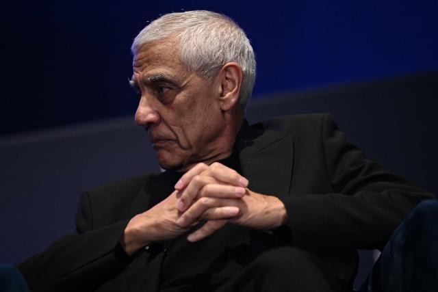 Indian-US businessman Vinod Khosla, founder of Khosla Ventures, speaks during the Hill & Valley Forum at the US Capitol Visitor Center Auditorium in Washington, DC, on April 30, 2025. (Photo by Brendan SMIALOWSKI / AFP)