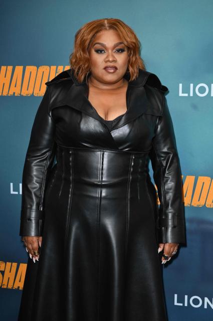US actress Da'Vine Joy Randolph attends Lionsgate's "Shadow Force" special screening at the AMC Lincoln Square 13 in New York on May 1, 2025. (Photo by ANGELA WEISS / AFP)