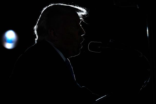 US President Donald Trump delivers commencement remarks at the University of Alabama in Tuscaloosa, Alabama, on May 1, 2025. (Photo by SAUL LOEB / AFP)