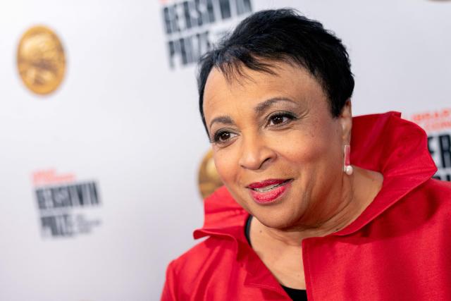(FILES) Librarian of Congress Carla Hayden arrives for the Library of Congress Gershwin Prize for Popular Song ceremony in Washington, DC, March 1, 2023. US President Donald Trump has fired the country's top librarian, a senator said on May 8, 2025, cutting short the term of the only woman and first African American to take on the role. New Mexico Senator Martin Heinrich shared an email late Thursday that he said Carla Hayden had received informing her of her termination from the role of librarian of Congress "effective immediately." (Photo by Stefani Reynolds / POOL / AFP)