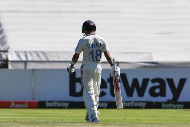 (FILES) India's Virat Kohli walks back to the pavilion after his dismissal during the first day of the second cricket Test match between South Africa and India at Newlands stadium in Cape Town on January 3, 2024. Batting great Kohli announced his immediate retirement from Test cricket on May 12, 2025, just days before India name their squad for a tour to England. (Photo by Rodger Bosch / AFP)