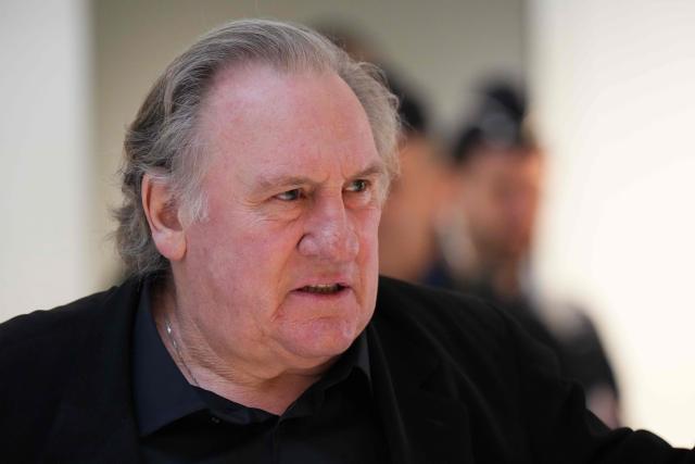 (FILES) French actor Gerard Depardieu arrives for his trial in which he is charged with sexually assaulting two women during a film shoot in 2021, at Paris criminal court on March 25, 2025. A Paris court on May 13, 2025 handed French cinema icon Gerard Depardieu an 18-month suspended sentence after convicting him of sexually assaulting two women on a film set in 2021. The Paris court also ordered that Depardieu, 76, who was not present in court for the verdict, be inscribed on the sex offenders' register. (Photo by Dimitar DILKOFF / AFP)
