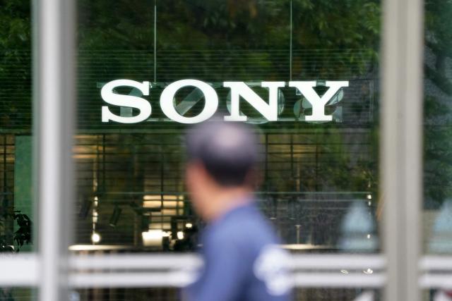 The logo of Japanese entertainment and electronics giant Sony is displayed at the company's headquarters in Tokyo on May 14, 2025. Japanese entertainment and electronics giant Sony on May 14 reported an 18 percent jump in annual net profit but issued a cautious forecast for the financial year that began in April. (Photo by Kazuhiro NOGI / AFP)