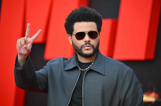 Abel  Tesfaye, knowen as 'The Weeknd', arrives for the US premiere of “Mission: Impossible - The Final Reckoning” at the Lincoln Center Fountain Plaza in New York on May 18, 2025. (Photo by ANGELA WEISS / AFP)