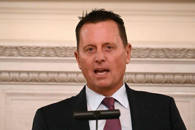 Richard Grenell, President of The Kennedy Center Board of Trustees, speaks during a Kennedy Center Board dinner in the State Dining Room of the White House in Washington, DC, on May 19, 2025. (Photo by Jim WATSON / AFP)