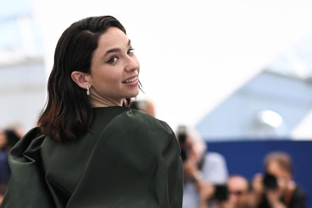 Italian actress Matilda De Angelis poses during a photocall for the film "Fuori" at the 78th edition of the Cannes Film Festival in Cannes, southern France, on May 21, 2025. (Photo by Miguel MEDINA / AFP)