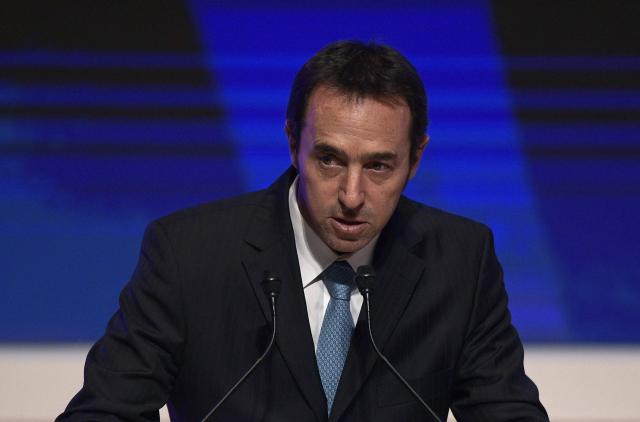 (FILES) The CEO of MercadoLibre Argentina, Marcos Galperin, delivers a speech during the Business Forum of the 11th Ministerial Conference of the World Trade Organization (WTO) in Buenos Aires, on December 12, 2017. Argentine businessman Marcos Galperín will step down as CEO of e-commerce and financial services giant Mercado Libre in January 2026, he announced on May 21, 2025, in a statement on his social networks. (Photo by Juan MABROMATA / AFP)