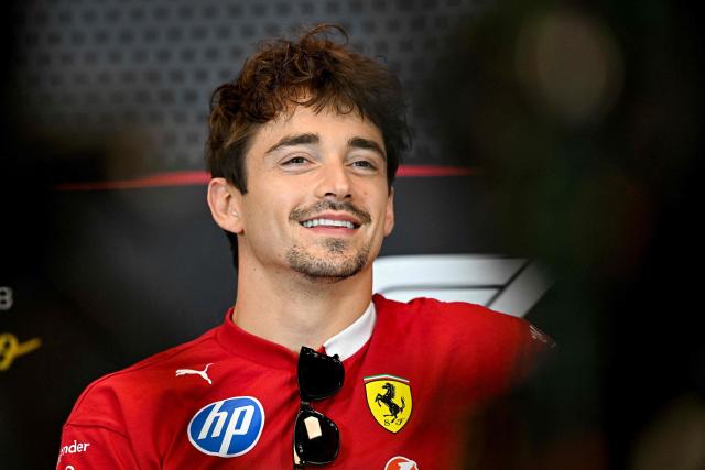 Ferrari's Monegasque driver Charles Leclerc attends the drivers press conference at the Circuit de Monaco in Monaco, on May 22, 2025, ahead of the Formula One Monaco Grand Prix. (Photo by GABRIEL BOUYS / AFP)
