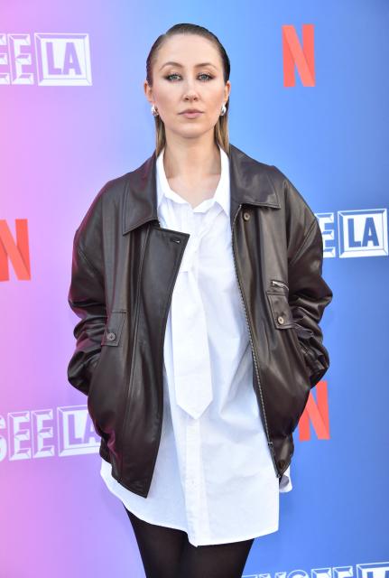 British actress Erin Doherty attends Netflix's "Adolescence" ATAS (Academy of Television Arts & Sciences) event at the Television Academy Saban Media Center in North Hollywood, California, May 27, 2025. (Photo by Chris DELMAS / AFP)