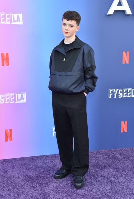 British actor Owen Cooper attends Netflix's "Adolescence" ATAS (Academy of Television Arts & Sciences) event at the Television Academy Saban Media Center in North Hollywood, California, May 27, 2025. (Photo by Chris DELMAS / AFP)